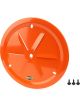 Dominator Racing Wheel Cover Louver Vent Aluminum Bolt 15in Orange
