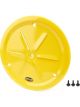 Dominator Racing Wheel Cover Louver Vent Aluminum Bolt 15in Yellow