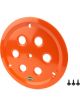 Dominator Racing Wheel Cover Hole Vent Aluminum Bolt 15in Orange