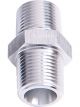Aeroflow NPT Male Coupler 3/8 Inch Silver