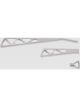 Ididit Billet Lever Kit Brushed Aluminum Truss Style