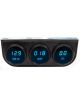 Intellitronix 2-1/16 LED Digital Panel 3-Gauge - Black Finish