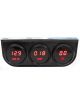 Intellitronix 2-1/16 LED Digital Panel 3-Gauge - Black Finish