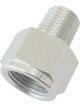 Aeroflow NPT Pipe Reducer 1/4 Inch to 3/8 Inch Silver