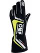 OMP Racing First EVO Gloves Black And Yellow Medium