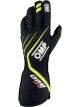 OMP Racing One EVO X Gloves Black Flo Yellow Size XS