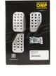 OMP Racing 3 Pedal Set Sandblasted Aluminum