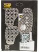 OMP Racing 3 Pedal Set Knurled Aluminium