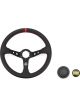 OMP Racing Corsica Steering Wheel Black and Red Leather