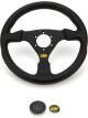 OMP Racing GP Steering Wheel 3 Spoke 330mm Black