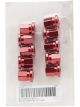 PEM Cover Nuts For QC Rear Short Red Pack of 10