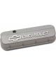Proform Slant Edge Valve Covers For BBC Cast Gray Crinkle