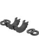Rough Country D-Ring Isolator Kit Pair Black