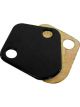 Racing Power Fuel Pump Block Off Plate Black For B/B Chevy