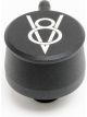 Racing Power Valve Cover Breather V8 Logo Black Each