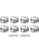 Race Tec Pistons Dished Piston Set 4.030 Bore -18.9cc For SBC