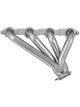 Sanderson Silver Ceramic Headers Block Huggers