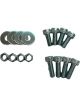 Sparco Bottom Seat Mount Hardware Kit Black Zinc