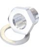 Aeroflow Metric Port Reducer M12 x 1.5 to 1/8 Inch Silver