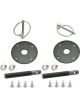 Specialty Products Hood Pin Kit Flip-Over Clips 1/2in Dia. Black