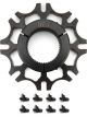 Ti22 Performance Brake Rotor Hub Inboard Splined Black Aluminum