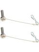 Ti22 Performance Aero Wing Tree Pin Kit 1/4x5/8 Pair Titanium