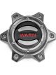 Warn 6 Lug Wheel Center Cap Gunmetal and Red
