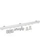 Aeroflow Billet EFI Fuel Rail Silver For Nissan 14mm 3/4