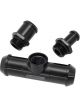 Aeroflow Billet Heater Hose T-Piece Black For Ford Falcon BA BF