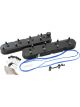 Aeroflow Factory Valve Cover Set Tall Height Black For GM LS