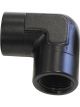 Aeroflow 90 Degree NPT Female Adapter 1/2 Inch Black