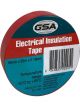 GSA High Quality Electrical Tape Red 0.18mm 19mm x 20M