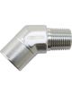 Aeroflow 45 Degree NPT Female to Male NPT Fitting 3/8 Inch Silver