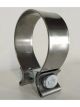 Aunger Exhaust Single Bolt Clamp 2.25 SS430 Heavy Duty Single Pack
