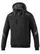 Sparco Hooded Full Zip TW Size XL Black/Dark Gray