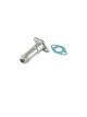 Turbosmart 38.1mm 10AN 75mm Extended Oil Drain Silver