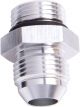 Aeroflow Straight -20AN Male Flare Adapter to -20 ORB Silver