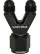 Raceworks Straight Y-Block 2X AN6 Male Flare AN8 Female