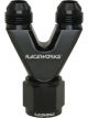 Raceworks Straight Y-Block 2X AN8 Male Flare AN10 Female