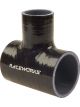 Raceworks Hose Tee 3.00In ID 1.00In Spout Black
