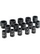Chicane Tools 15Pc 3/8 inch Drive Metric Impact Socket Set