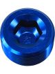Aeroflow NPT Plug 3/8 Inch Blue Finish, 25 Pack