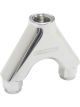 Aeroflow Billet Y-Piece 1 x Female -10 ORB 2 x Female -8AN Polished AF939-08-10P