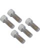Attitude Drive Pulley Bolt Kit Chrome 5pc Fits Harley 7/16-14 32mm