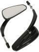 Attitude Rearview Mirror Teardrop Black 8mm Stud Fits Harley Pair