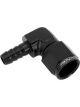 Proflow 3/8in. 90 Degree Barb Male Fitting To 08AN Female Black