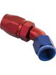 Proflow Fitting Hose End 30 Degree Full Flow -08AN Blue/Red