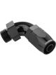 Proflow 90 Deg Fitting Hose End -08AN Orb Male To -10AN Black