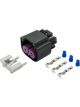 Proflow E85 Flex Fuel Sensor Plug and Pins Replacement Black