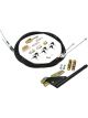 Proflow Universal Emergency Hand Brake Kit Floor Mount Black Kit